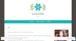 Desktop Screenshot of luisacolon.com