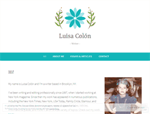 Tablet Screenshot of luisacolon.com